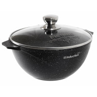 Казан Гранит black Induction Pro для плова с крыш. индукц, 4,5л 54802И