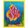 Набор для творчества АППЛИКА "Картина из пайеток", "Рыбка", основа формата А4, рамка, клей ПВА, декор, С2422-11