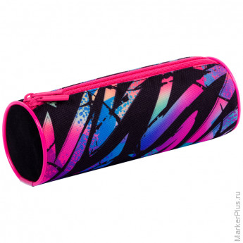 Пенал-тубус 2 отделения, 210*70мм, Berlingo "Zig zag", полиэстер