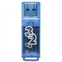 Флэш-диск 32GB SMARTBUY Glossy USB 2.0, синий, SB32GBGS-B