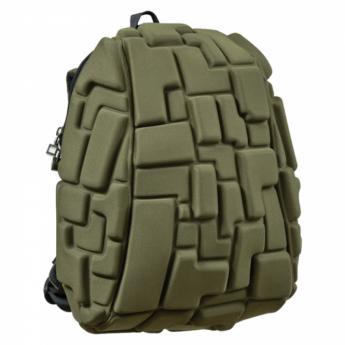Рюкзак MADPAX "Blok Half", универсальный, молодежный, 16 л, темно-зеленый, "Блоки", 36х30х15 см, KZ2