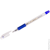 Ручка шариковая Crown "Low Vis" синяя, 0,7мм, грип, 12 шт/в уп