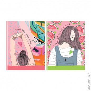 Бизнес-блокнот А5, 80л., BG "Девочки, такие девочки", глянцевая ламинация Бизнес-блокнот А5, 80л., BG "Девочки, такие девочки", глянцевая ламинация