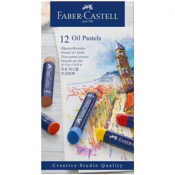 Пастель масляная Faber-Castell 'Oil Pastels', 12 цветов, картон. упак.