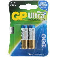 Батарейка GP Ultra Plus Alkaline AA (LR06) 15AUP CR2, 2 шт/в уп