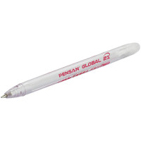 Ручка шариковая PenSan "Global", красная, 0,5мм, штрих-код