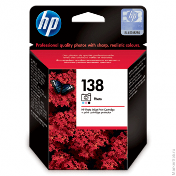 Картридж струйный HP (C9369HE) Deskjet 6843/Officejet 7413 и др.№138,черный фото, ориг, рес 130 фот