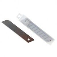 Лезвие запасное для ножей эконом 18мм 10шт./уп. пласт.футляр, комплект 10 шт
