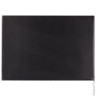 Коврик-подкладка настольный для письма (590х380 мм), с прозрачным карманом, черный, BRAUBERG, 236774
