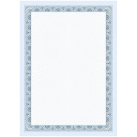 Сертификат-бумага с рамкой А4 синяя кружева, 250 г/кв.м, 20 шт/уп КЖ-1794/8, комплект 20 шт