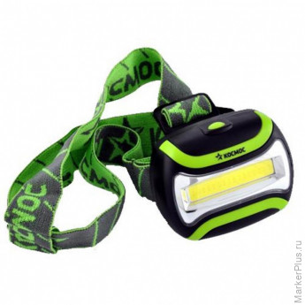 Фонарь налобный светодиодный KOC-H3WCOBLED, 3W COB, широкий
