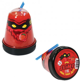 Слайм (лизун) 'Slime Ninja', аромат клубники, 130 г, ВОЛШЕБНЫЙ МИР, S130-17