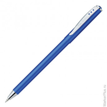 Ручка шариковая PIERRE CARDIN ACTUEL (Пьер Карден), корпус синий, алюминий, хром, PC0706BP, синяя