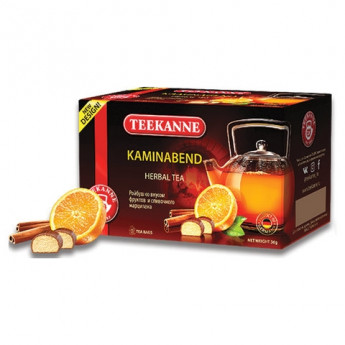 Чай TEEKANNE (Тиканне) "Kaminabend", травяной, ройбуш, 20 пакетиков по 1,8 г, 0306_3090