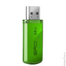 Флэш-диск 64 GB, SILICON POWER 101 USB 2.0, зеленый, SP64GBUF2101V1N