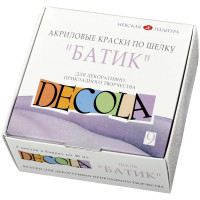 Краски по шелку Decola 'Батик', 09 цветов, 50мл, картон