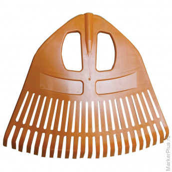 Грабли веерные пластиковые 23 зуба "ПАВЛИН", ширина 50х42 см, БЕЗ ЧЕРЕНКА, тулейка 25 мм, ГРАНДМАСТЕР, 700350