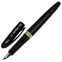 Ручка перьевая PENTEL "Tradio Calligraphy", корпус черный, линия письма 1,4 мм, черная, TRC1-14A