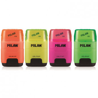 Ластик -точилка Milan Compact Fluo, цв в ассорти 4719116