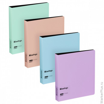 Папка на 4 кольцах Berlingo "Instinct" А5, 35мм, 700мкм, D-кольца, с внутр. карманом, ассорти