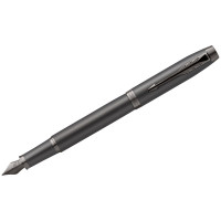 Ручка перьевая Parker 'IM Professionals Monochrome Titanium' синяя, 0,8мм, подарочная упаковка