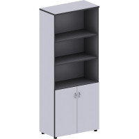 Мебель MS_Агат Шкаф полузакрытый высокий АСС-23.0 серый Мебель MS_Агат Шкаф полузакрытый высокий АСС-23.0 серый