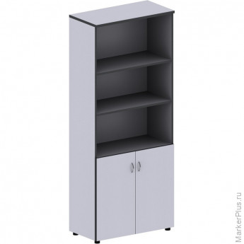Мебель MS_Агат Шкаф полузакрытый высокий АСС-23.0 серый