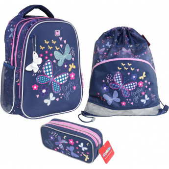 Рюкзак школьный Magtaller B-Cool, Butterflies, с наполнением, 41019-34
