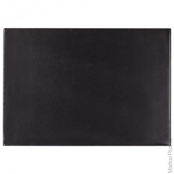 Коврик-подкладка настольный для письма (650х450 мм), с прозрачным карманом, черный, BRAUBERG, 236775