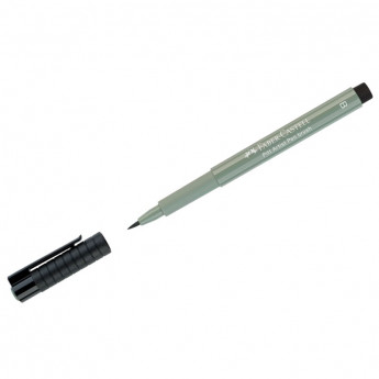Ручка капиллярная Faber-Castell 'Pitt Artist Pen Brush' цвет 172 зеленая земля, кистевая, 10 шт/в уп