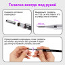 Карандаш механический цанговый 2 мм + грифели HB 12 штук на блистере, BRAUBERG 'METALLIC-X 20', металлические детали, 181967
