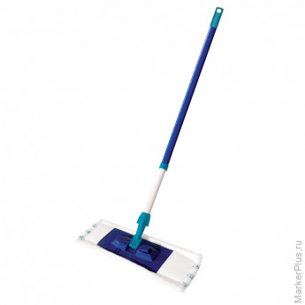 Швабра York "Smart", с флаундером 40,5*10,5 см, телескоп черенок 130см, еврорезьба, МОП микрофибра