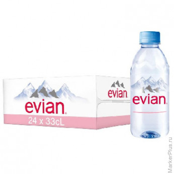 Вода минеральная Evian ПЭТ 0,33л негаз. 24шт/уп,133576 Вода минеральная Evian ПЭТ 0,33л негаз. 24шт/уп,133576