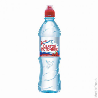 Вода негазированная питьевая СВЯТОЙ ИСТОЧНИК, со вкусом малины, 0,5 л, пластиковая бутылка, SF020801