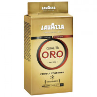 Кофе молотый LAVAZZA (Лавацца) "Qualita Oro", натуральный, арабика 100%, 250 г, вакуумная упаковка, 