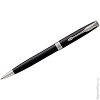 Ручка шариковая Parker 'Sonnet Black Lacquer CT' черная, 1,0мм, поворот., подар. уп.