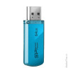 Флэш-диск 64 GB, SILICON POWER 101 USB 2.0, синий, SP64GBUF2101V1B
