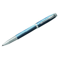Ручка-роллер Parker "IM Premium Blue Grey GT" черная, 0,8мм, подар. уп.