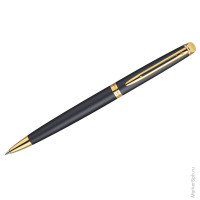 Ручка шариковая "Hemisphere Matt Black GT" синяя, 1,0мм, поворотный механизм, подар.уп.