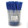 Ручка шариковая масляная СТАММ "Optima", корпус прозрачный, 0,7 мм, синяя, РО20