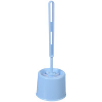 Комплект для туалета Idea "Эконом" (ерш+подставка), 12*17см, пластик, голубой