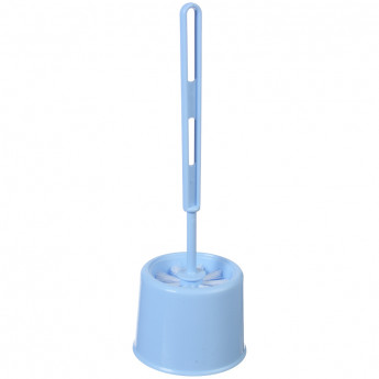 Комплект для туалета Idea 'Эконом' (ерш+подставка), 12*17см, пластик, голубой