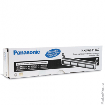 Тонер-картридж PANASONIC (KX-FAT411A7) KX-MB1900/2000/2020/2030/ 2051/2061, оригинальный, 2000 копий