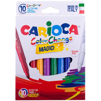 Фломастеры наб. 10цв.,CARIOCA ColorChange, 42737
