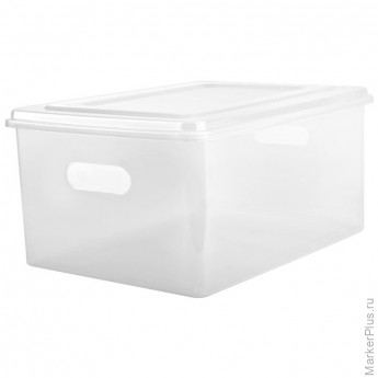 Контейнер для документов Стамм, А4, 263*330*160мм, прозрачный