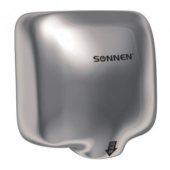 Сушилка для рук SONNEN HD-999, 1800 Вт, скорость потока 65 м/с, нержавеющая сталь, ко, 604746