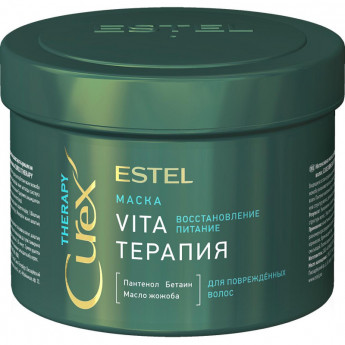Маска Vita-терапия для поврежденных волос CUREX THERAPY 500мл CR500/M5