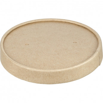 Крышка бум. OSQ Round Bowl kraft lid 100, d-102х16мм,(450шт/уп), комплект 450 шт