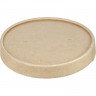 Крышка бум. OSQ Round Bowl kraft lid 100, d-102х16мм,(450шт/уп), комплект 450 шт