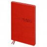 Ежедневник недатированный, А6+, 136л., мягкий переплет, кожзам, BG "Waltz. Scarlet red", цветной срез Ежедневник недатированный, А6+, 136л., мягкий переплет, кожзам, BG "Waltz. Scarlet red", цветной срез